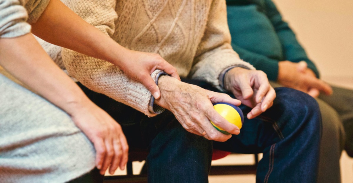 Man holding ball